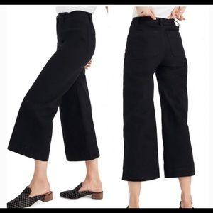 Madewell Emmett wide leg crop Jean